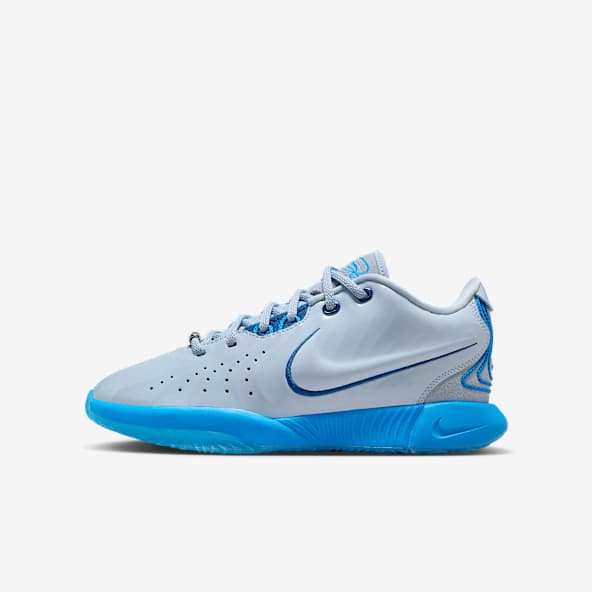 Boys basketball shoes blue discount